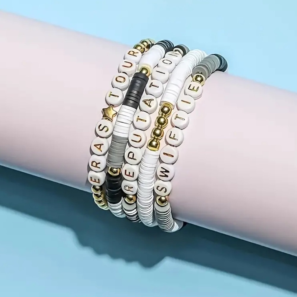 ๐5pcs Friendship Bracelet set Inspired Taylor Swift Reputation Swifties Eras - Picture 6 of 9